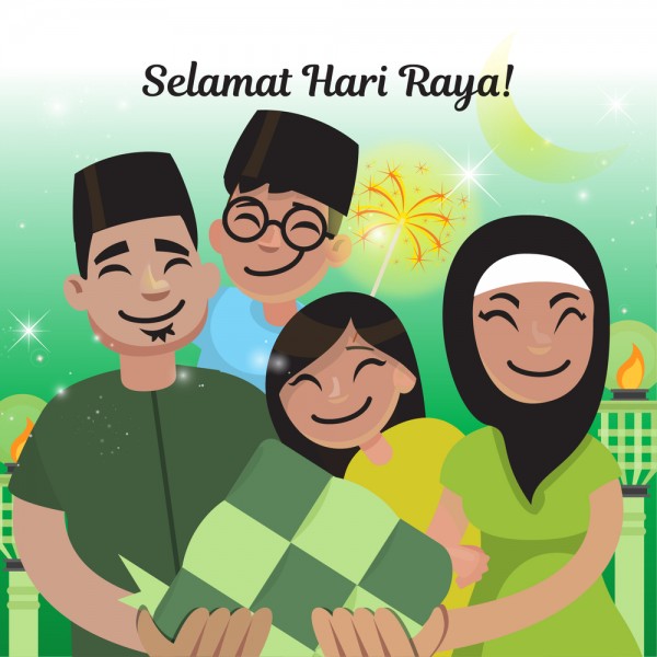 Preview KRDG130 - Kad Ucapan Hari Raya Fazli & Suhaida 